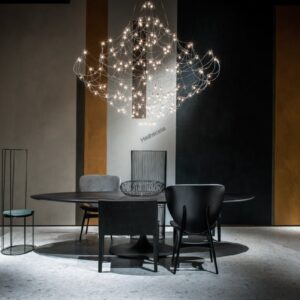 Living room lights, crystal chandeliers, all aluminum, luxurious and grand