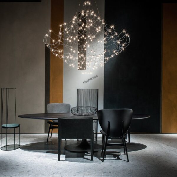 Living room lights, crystal chandeliers, all aluminum, luxurious and grand