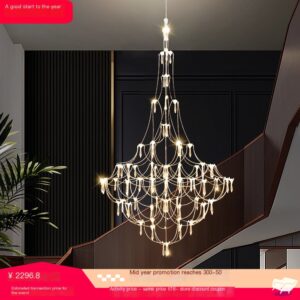 Art house lighting, living room chandelier, postmodern crystal chandelier