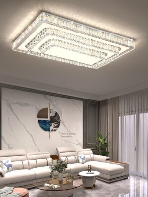 Offline intelligent voice light luxury crystal ceiling light minimalist