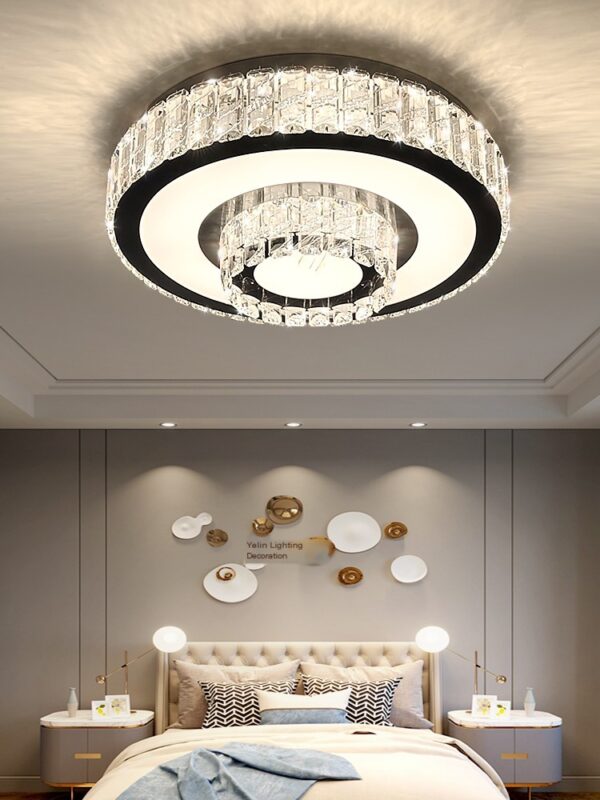 Offline intelligent voice light luxury crystal ceiling light minimalist - Image 2