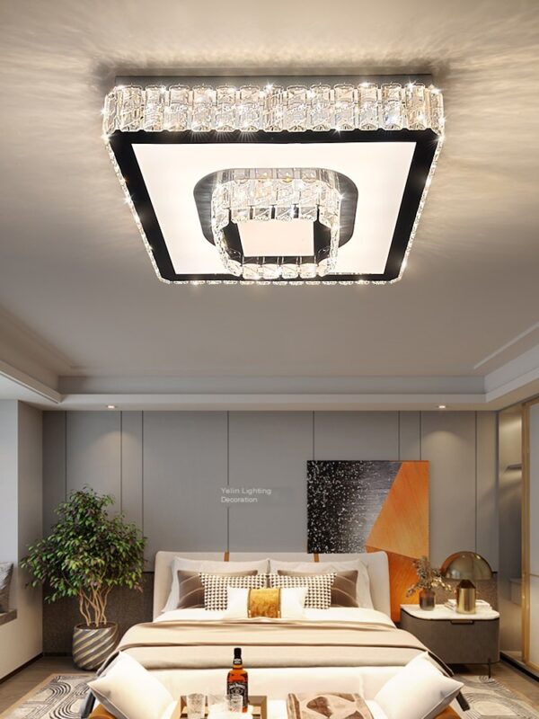 Offline intelligent voice light luxury crystal ceiling light minimalist - Image 3