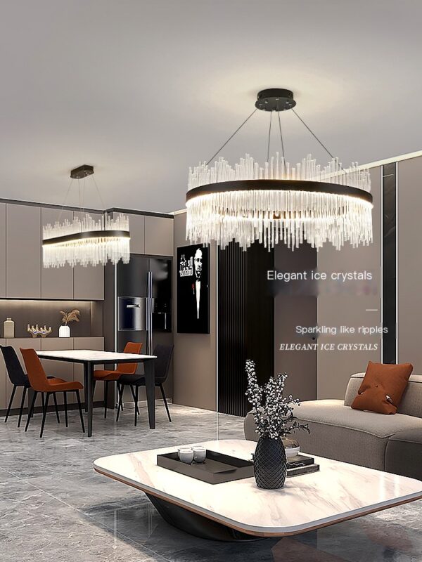 Saloni living room bedroom modern luxury crystal chandelier - Image 2