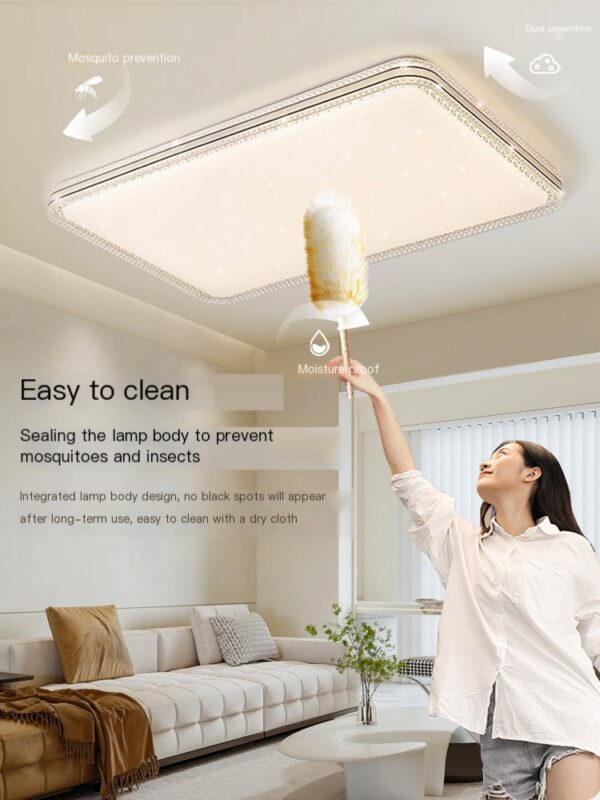 Package installation eye protection full spectrum crystal starry sky ceiling light - Image 4