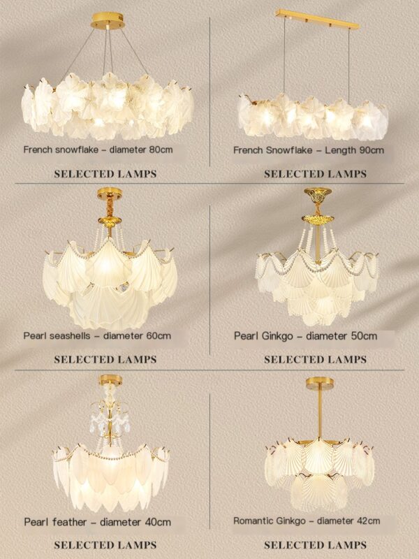 Lamp Charm Living Room Pendant Lamp French Light Luxury Crystal Lamp Cream Breeze Bedroom Lobby High Sense Pendant Lamp Whole House Lighting - Image 3