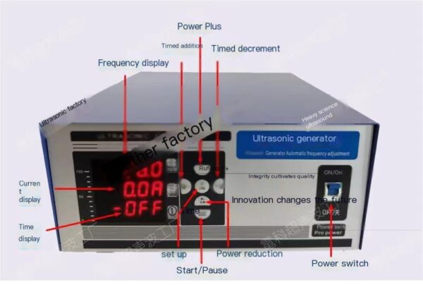Laboratory ultrasonic generator, adjustable power supply, industrial ultrasonic cleaning machine dishwasher - Image 2