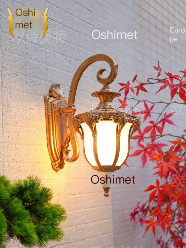 Outdoor waterproof wall lamp shining on courtyard European style balcony - Image 2
