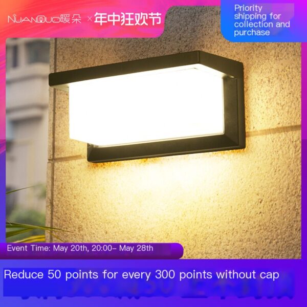 Warm Duo Outdoor Wall Light Super Bright Waterproof Sunlight LED