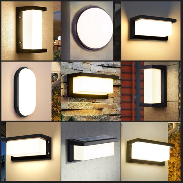 Warm Duo Outdoor Wall Light Super Bright Waterproof Sunlight LED - Image 4