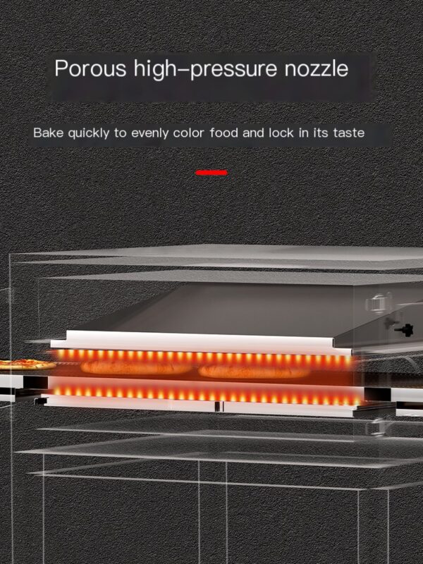 Hongyi West Kitchen Stainless Steel Large Capacity Pizza Stove for Commercial Use - Image 4