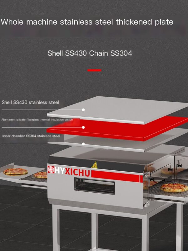 Hongyi West Kitchen Stainless Steel Large Capacity Pizza Stove for Commercial Use - Image 5