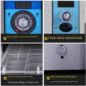 Crawler style box pizza oven: Commercial chain pizza oven manufacturer