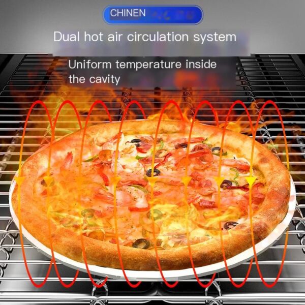 Commercial chain pizza oven 304 stainless steel roasted sweet potato and sweet potato electric oven - Image 3