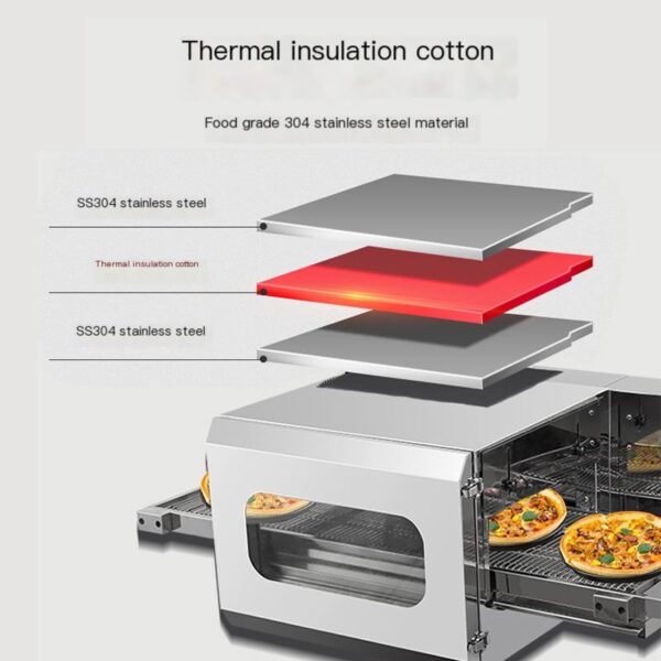 Smart Electric Oven: Electric Hot Air Circulation Crawler Burger Stove Commercial Chain Pizza Oven - Image 3