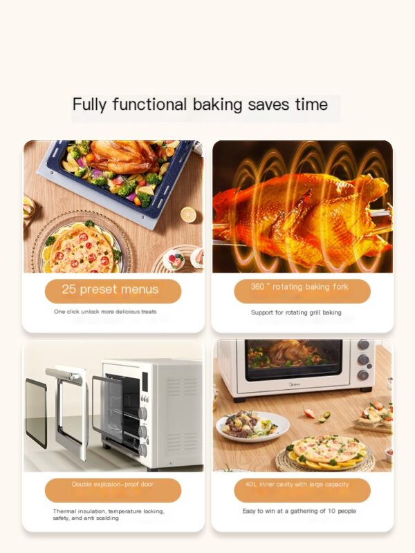 Midea 40 liter enamel blast furnace air frying electric oven - Image 5