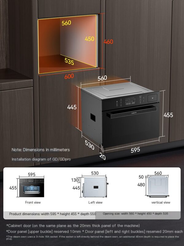 Kaidu embedded household steam oven - Image 4