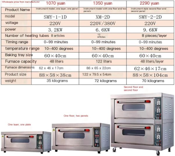 Commercial electric oven, household electric oven, commercial electric oven - Image 4