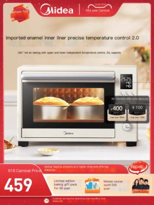 Midea 35 liter hot air circulation enamel inner liner electric oven