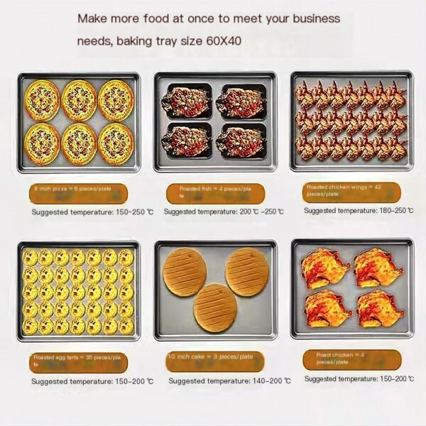 Commercial electric oven, one layer per plate, large capacity electric oven - Image 2