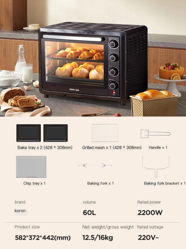 Ke Rong Commercial Oven: A new small multifunctional electric oven that easily meets household baking needs - Image 5