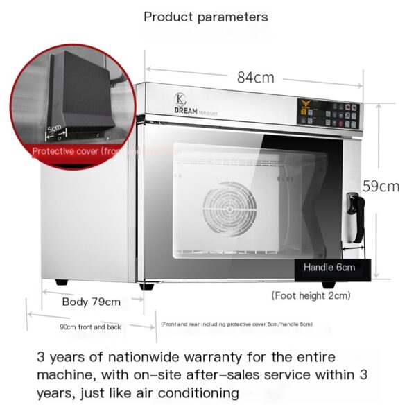 Magic Flute Player Commercial Electric Oven Hot Air Stove - Image 2