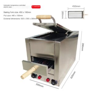 New commercial automatic temperature control single fork Shaobing (Baked cake in griddle) stove: Tongguan Rougamo electric baking equipment