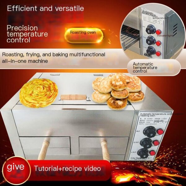 Lao Tongguan Roujiamo Commercial Fully Automatic Oven: Donkey Meat Roast Stainless Steel Oven