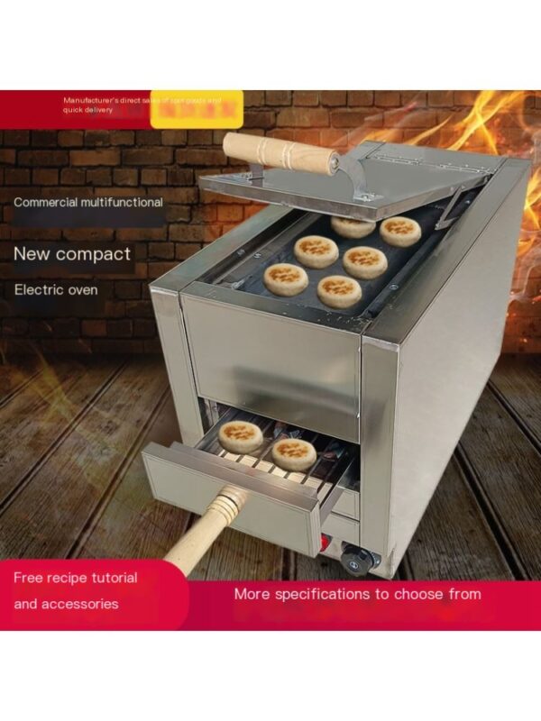 Commercial automatic temperature control single fork Shaobing (Baked cake in griddle) oven electric oven Tongguan meat bun oven electric toaster - Image 2