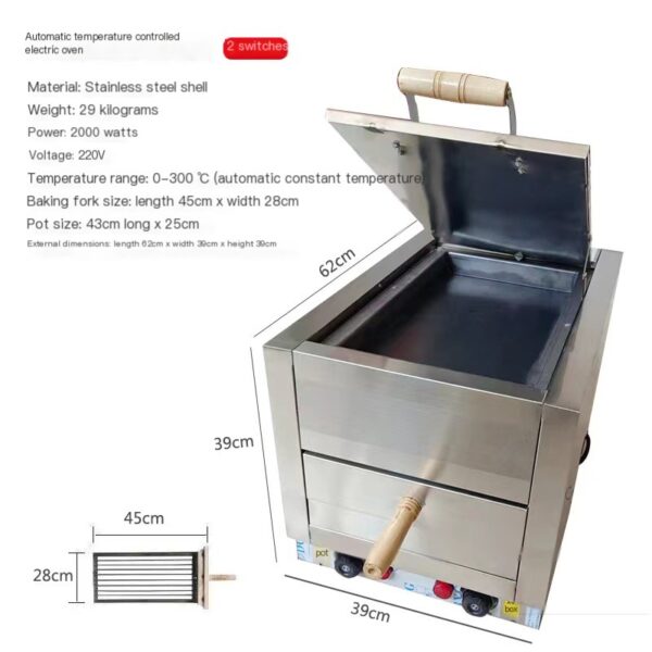 Manufacturer's commercial automatic temperature control single barbecued pork cake oven electric oven fire burning oven Tongguan roujiamo oven electric baking