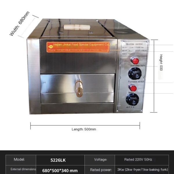 Manufacturer's commercial automatic temperature control single barbecued pork cake oven electric oven fire burning oven Tongguan roujiamo oven electric baking - Image 2