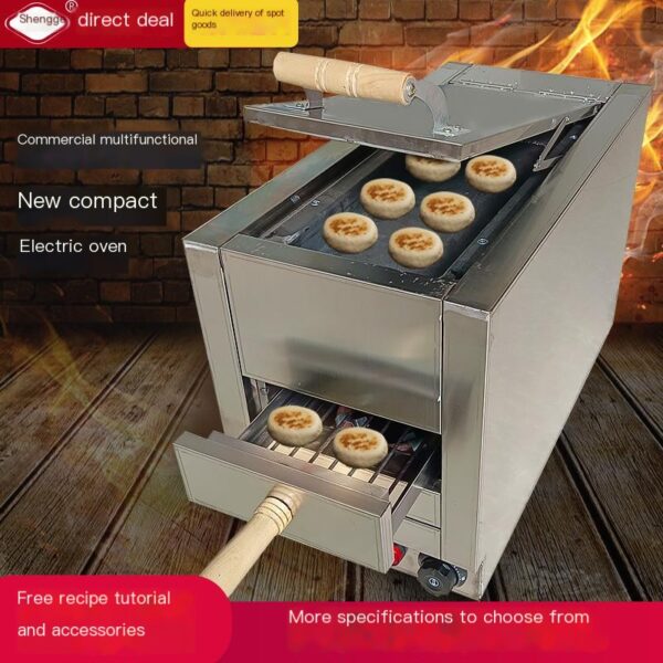 Manufacturer's commercial automatic temperature control single barbecued pork cake oven electric oven fire burning oven Tongguan roujiamo oven electric baking - Image 3