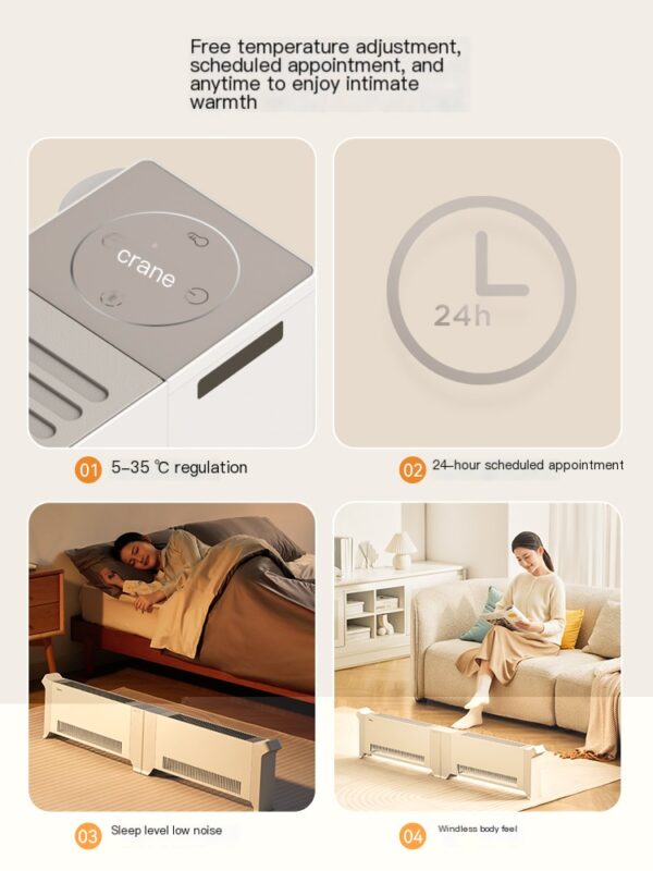 Midea heater, household baseboard electric heater - Image 4