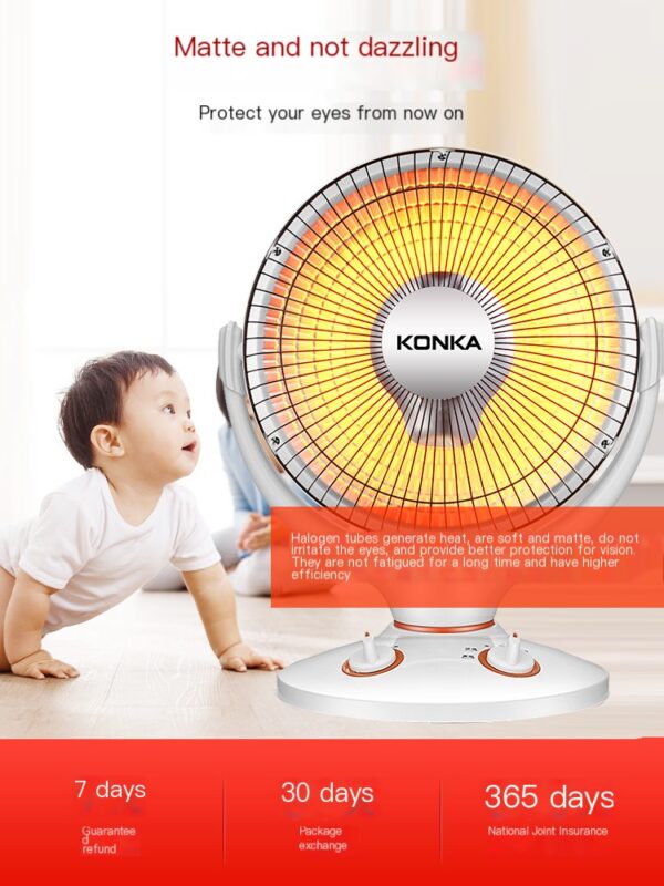 Konka desktop office shaking head small sun heater - Image 4