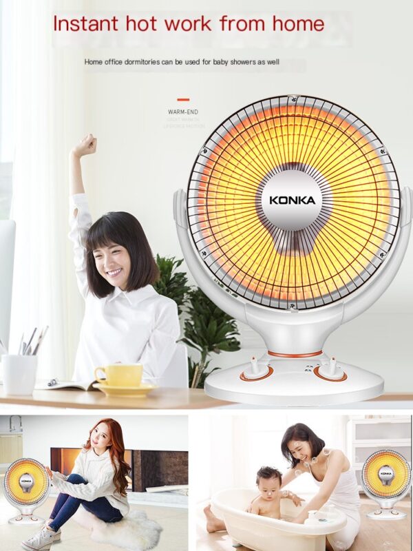 Konka desktop office shaking head small sun heater - Image 5