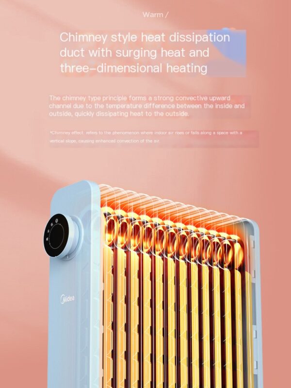 Midea heater, home living room, fast heating, silent oil Ting - Image 3