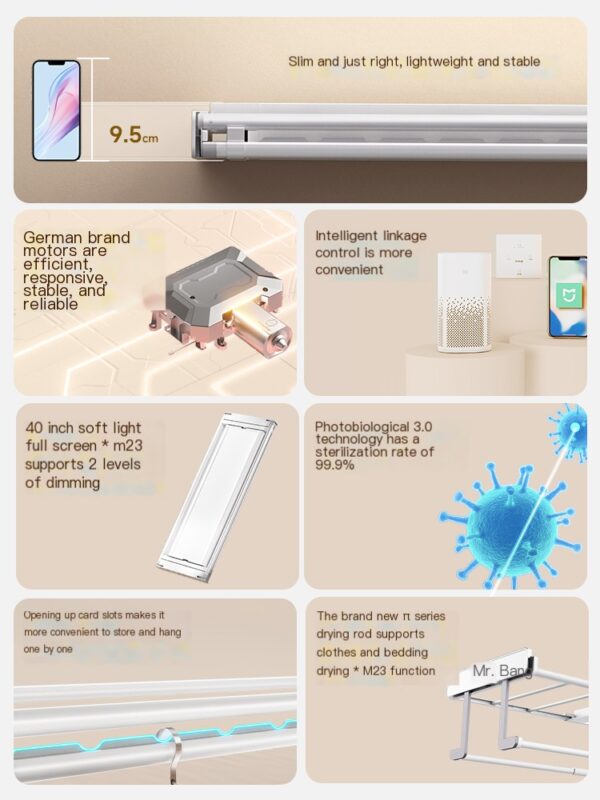 Invisible topl ultra-thin M22 electric clothes hanger - Image 5