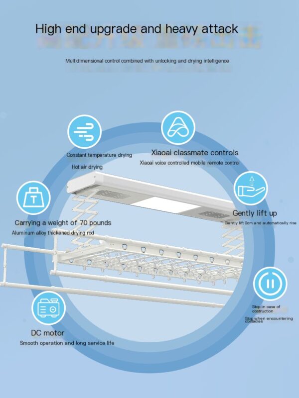 Smart lifting and remote control of electric clothesline, Xiaoai voice - Image 4