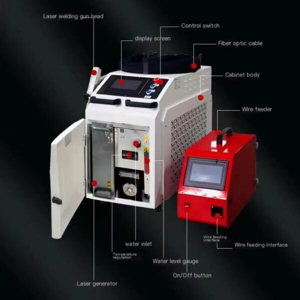 Small continuous and fully automatic spot welding machine for stainless steel laser cutting and rust removal, handheld laser welding machine - Image 5
