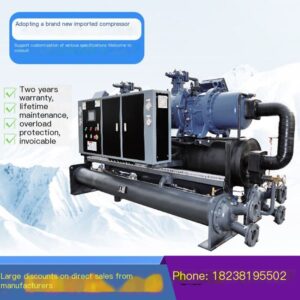 Air cooled cooling water circulation chiller system for cooling large industrial screw chillers