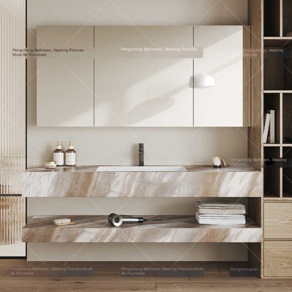 New Ya limestone seamless basin package for door-to-door installation