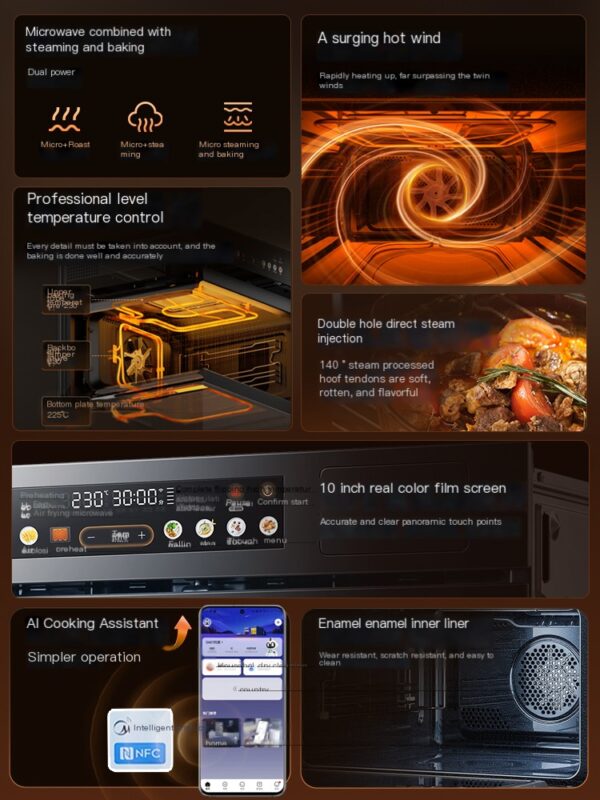 Midea GC5 micro steaming and baking all-in-one machine, five in one micro steaming, baking, frying and stewing all-in-one machine - Image 3