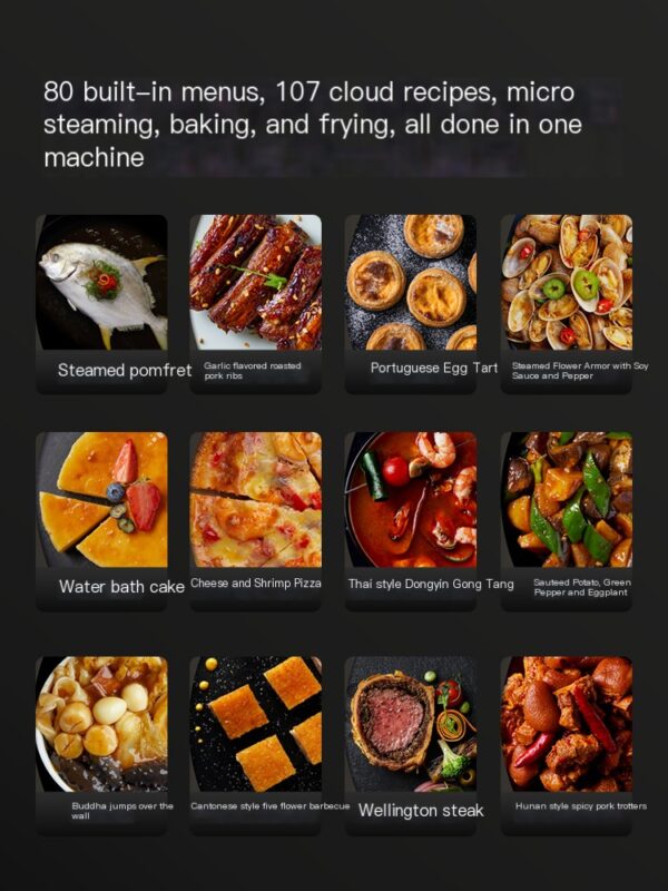 Midea Micro Steaming and Baking Integrated Machine Household Multi functional G5/R5 Series Embedded Electric Oven - Image 4