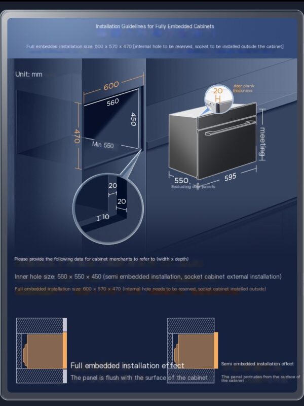 [High end New Product] Micro steaming and baking embedded all-in-one machine - Image 5