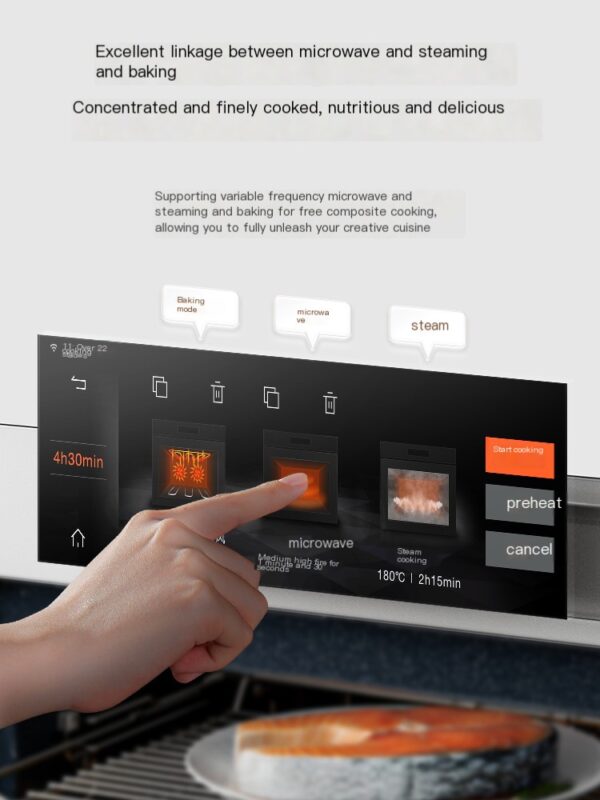 COLMO Cloud Glass White Micro Steaming, Roasting, Frying, Stewing and Stewing Integrated Machine - Image 3